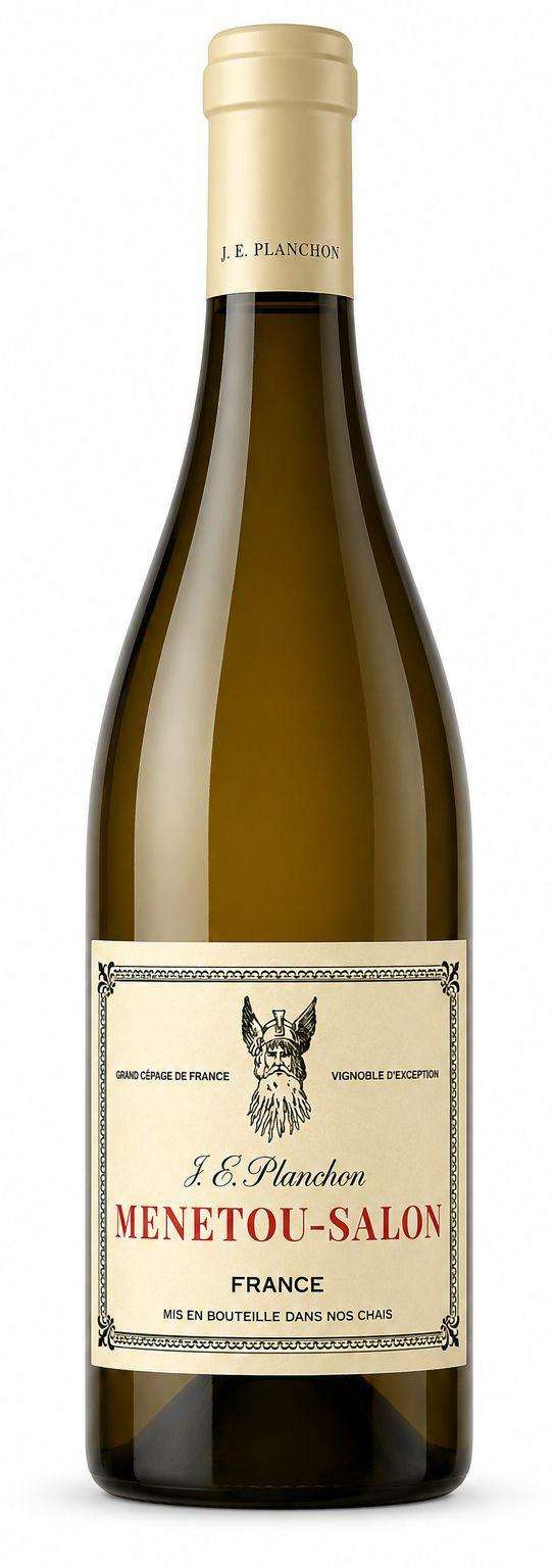 J-É Planchon Menetou-Salon bottle with gold capsule and a classic cream label